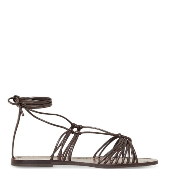 Loeffler Randall Romy Lace Up Ankle Tie Strappy Sandals